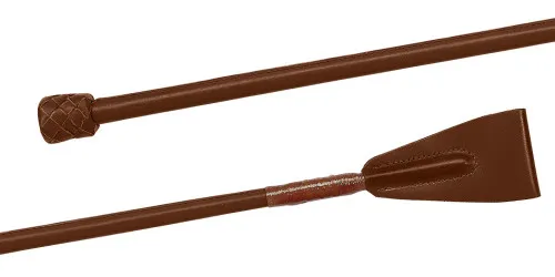 02015 Leder umnäht, Lederknopf, 60 cm