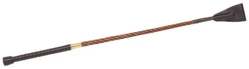 02029 Twisted Willow with leathergrip and leather braided button