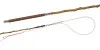 07050 Natural Holly wood, leather-grip, leather braided lash