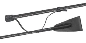 02022 Leder umflochten, Lederknopf, Schieb-Handlasche, 60 cm