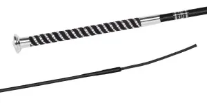 03040SD BRILLIANCE, Nylongespinst fein, Brilliance-Nubuk-Griff doppelt gewickelt, Pilzknopf mit Premium-Kristall