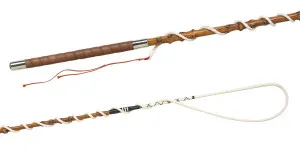 07020 dto., 4-in-hand, 128" leather braided lash