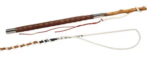 07051 dto., 4-in-hand, 128" leather braided lash