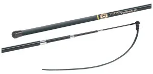 12044 4-in-hand-TRAINING-whip, CARBON composite, 4-part telescopic, brass-top