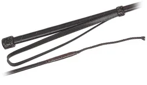 01079 Leder umwickelt, Handlasche, Lederknopf